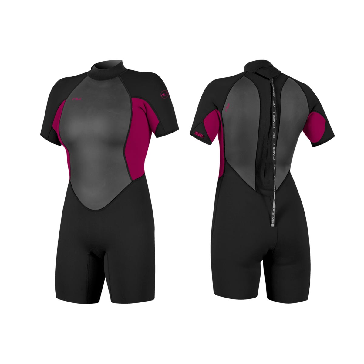 O'Neill Wms Reactor-2 2mm Back Zip S/S Spring Wetsuit – Punkpink J18