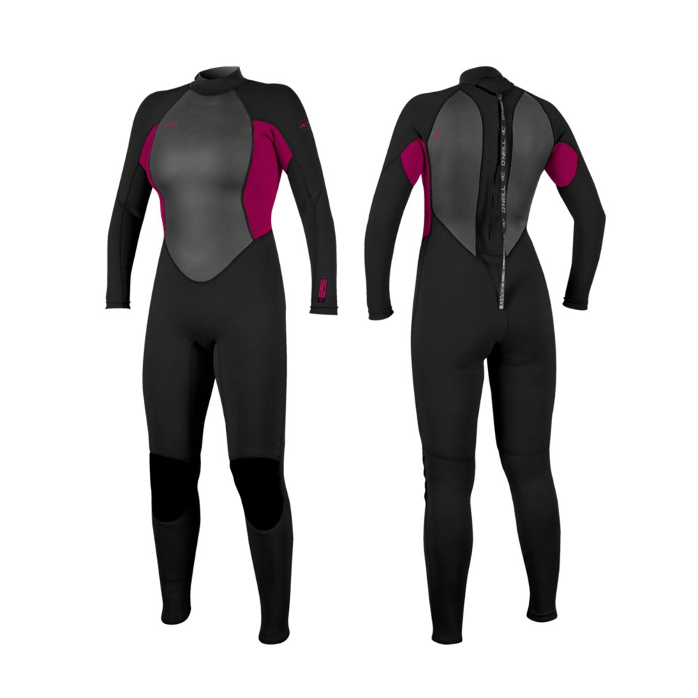 O'Neill Wms Reactor-2 3/2 Back Zip Full Wetsuit – Punkpink J18