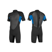 O'Neill Reactor-2 2mm Back Zip S/S Spring wetsuit – Black/Ocean EJ7