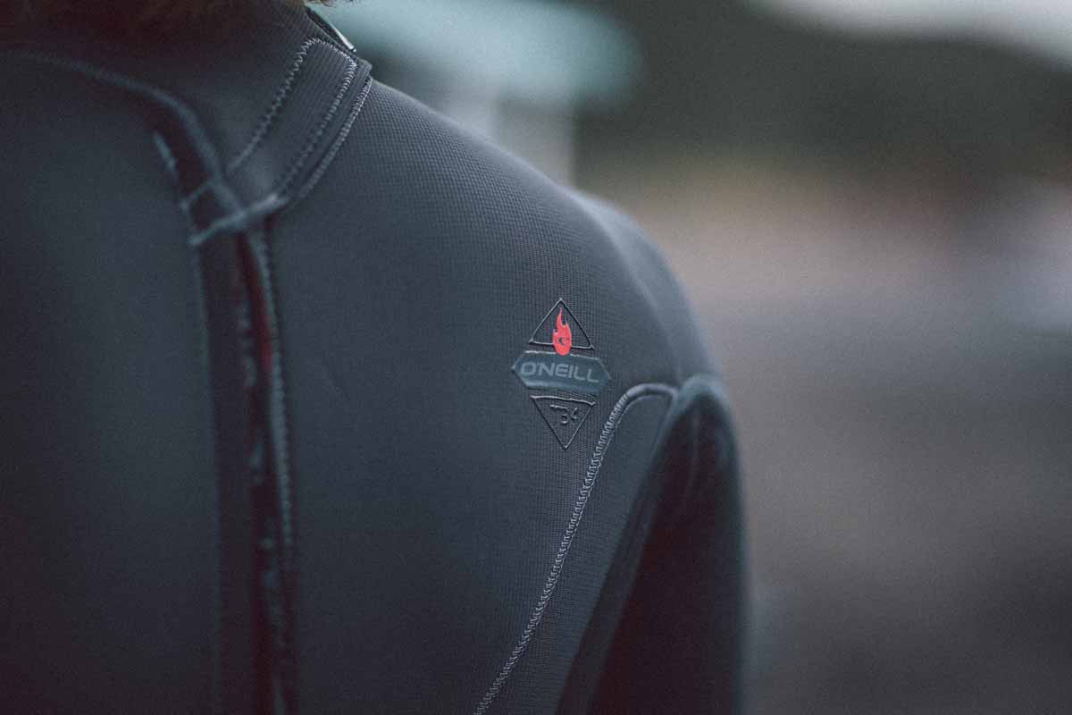 Wetsuit O'Neill Hyperfreak Fire 5/4+ mm Back Zip – Black A00