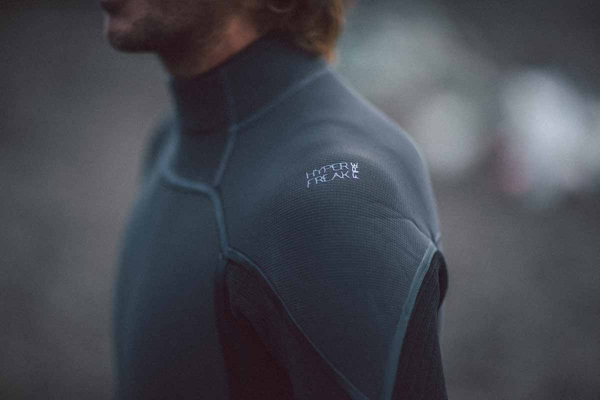 Wetsuit O'Neill Hyperfreak Fire 5/4+ mm Back Zip – Black A00