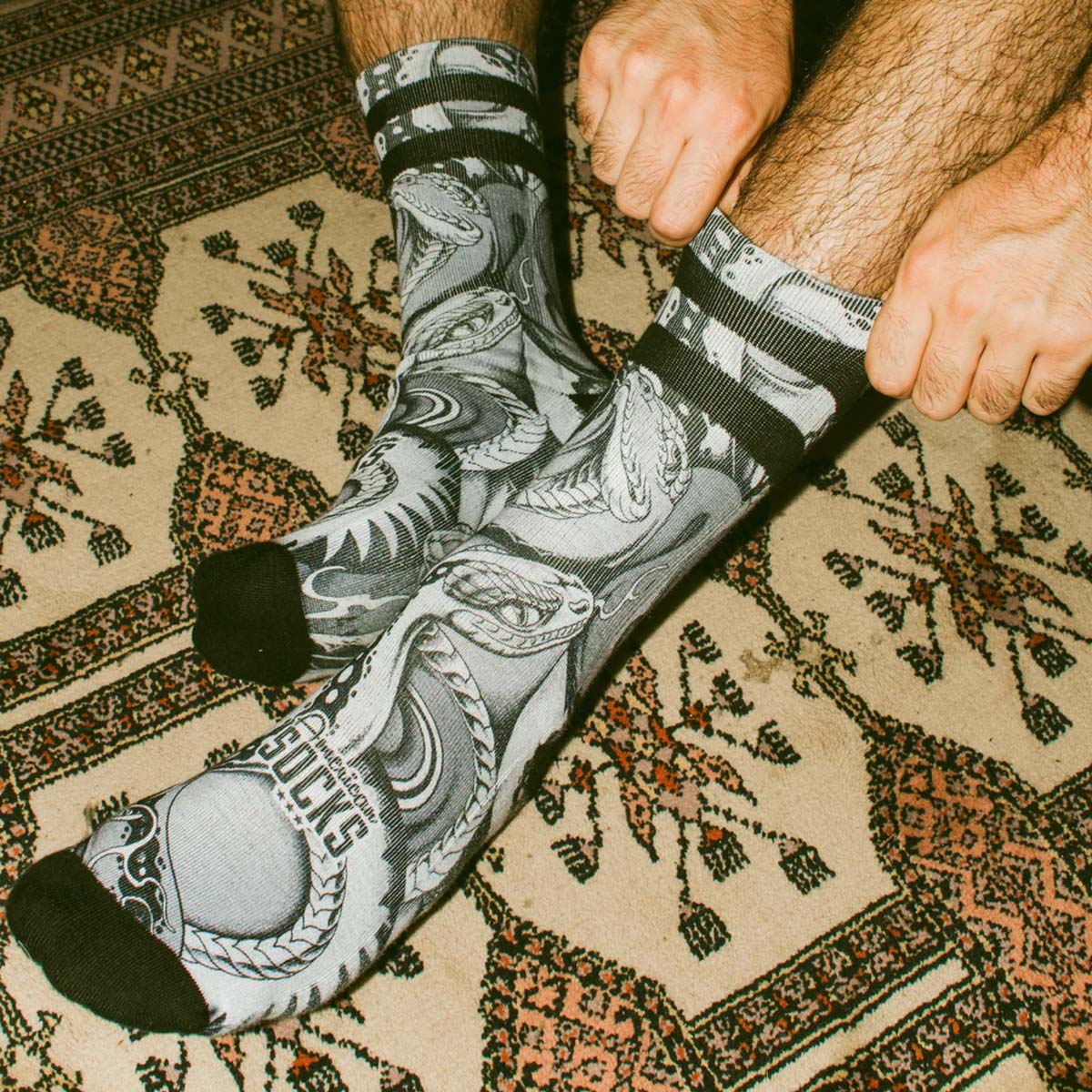 American Socks Python Mid high