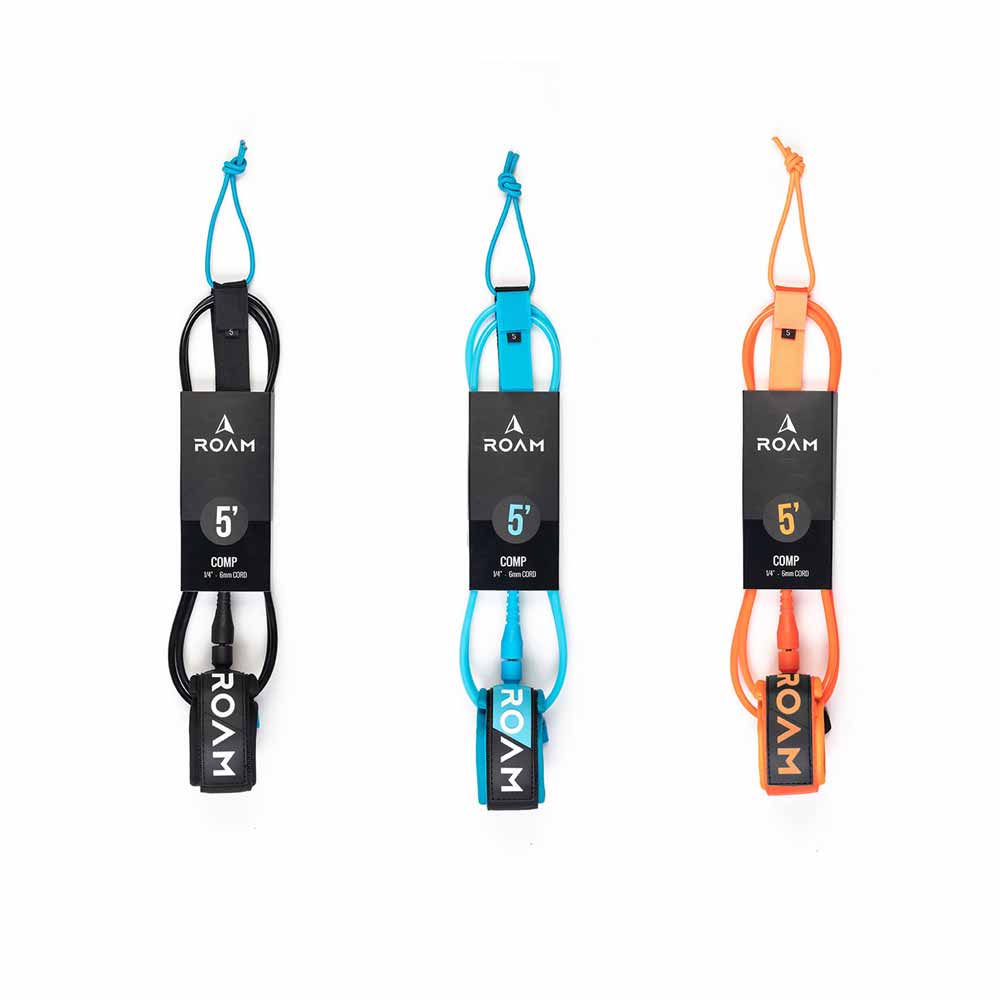 Roam Comp Surfboard Leash - 5ft