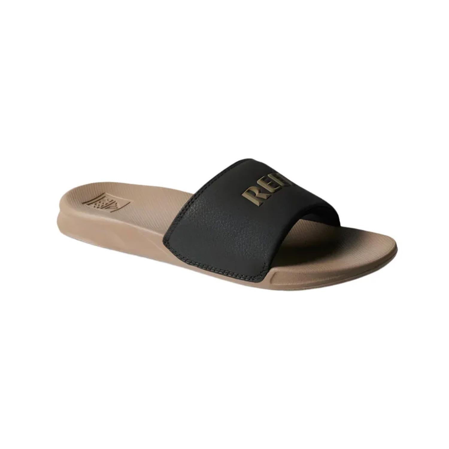Reef Men's One Slide Sandals – Black/Fossil