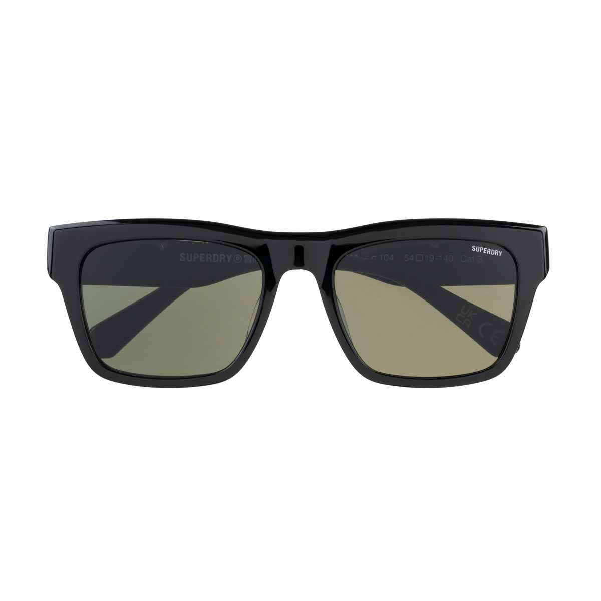 Sunglasses Superdry SDS 5011 – 104 Gloss black / Vintage green