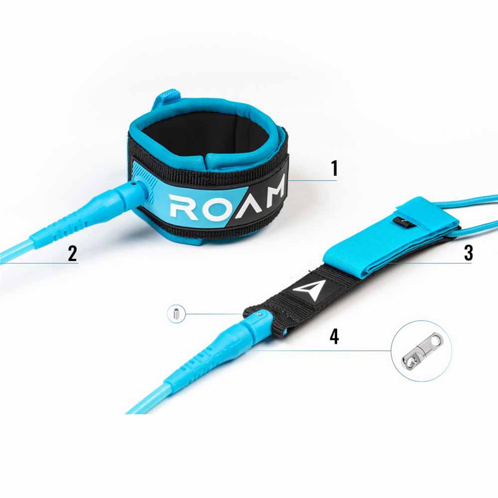 Roam Comp Surfboard Leash - 5ft