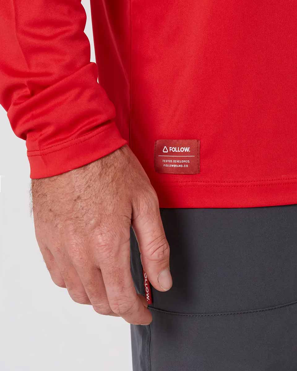 Follow Sun Tee L/S – Dirty Red