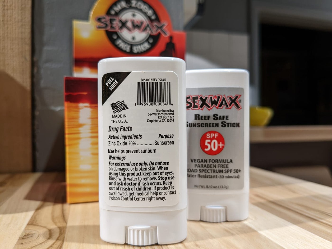 Sex Wax SPF 50+ Stick Sunscreen Zinc Oxide