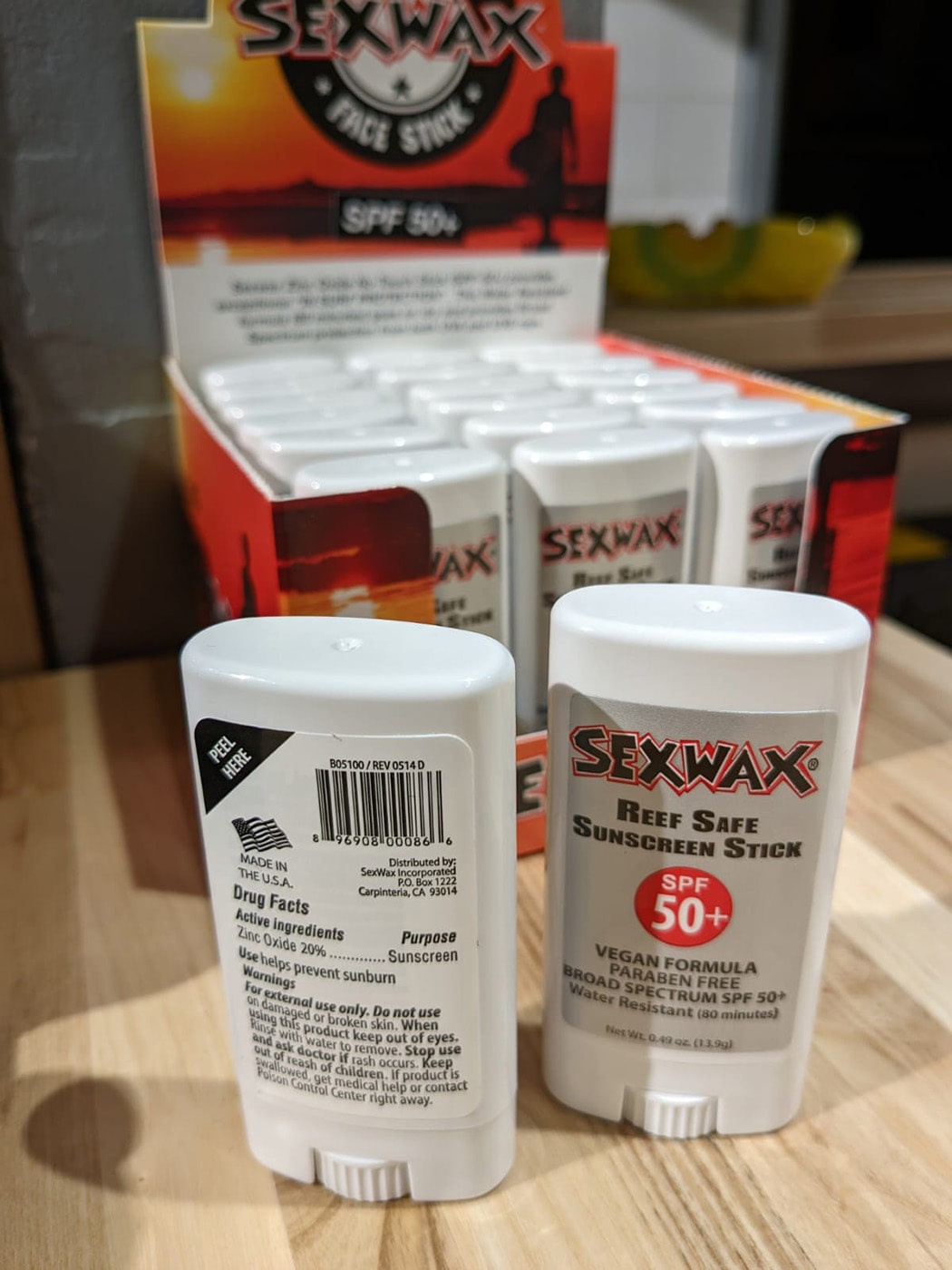 Sex Wax SPF 50+ Stick Sunscreen Zinc Oxide