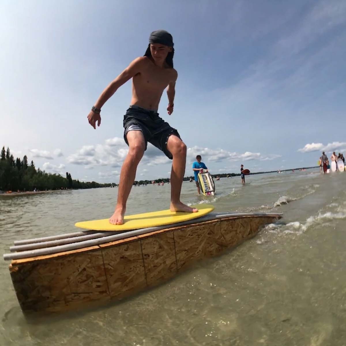 Kayotics Channel One Foam Top Skimboard Hang Loose – 100cm