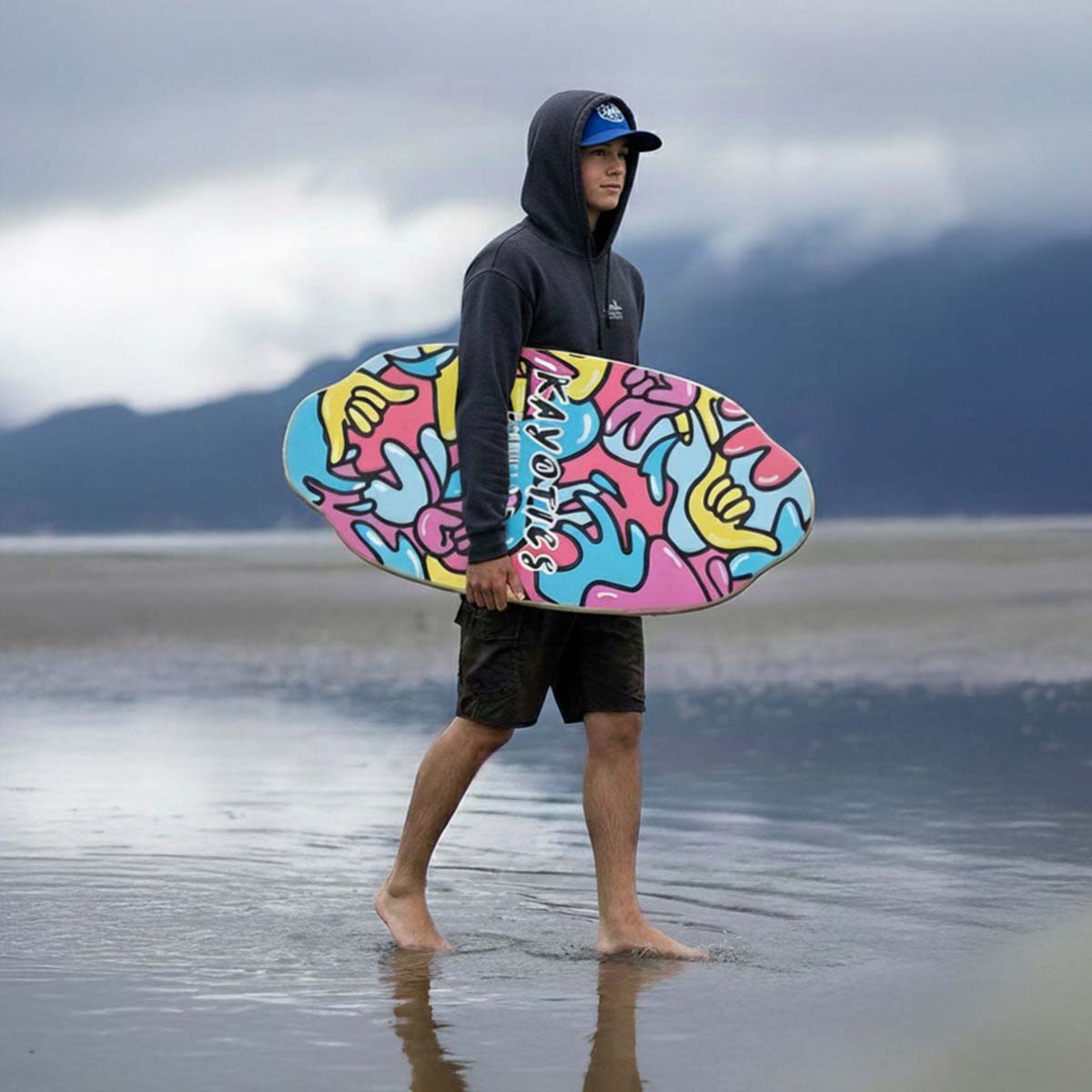 Kayotics Channel One Foam Top Skimboard Hang Loose – 100cm