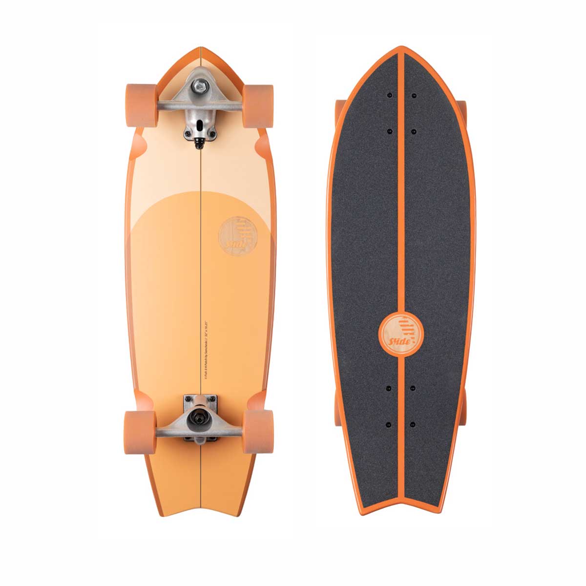 Slide Fish 32" 3/4 Patch Surf Skate – 82 cm