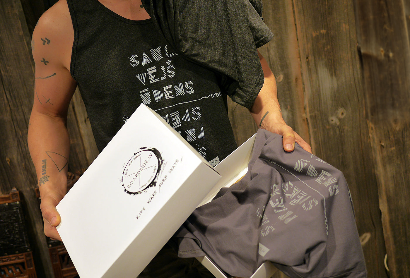 Boardside.lv Tank Top – Dark Gray