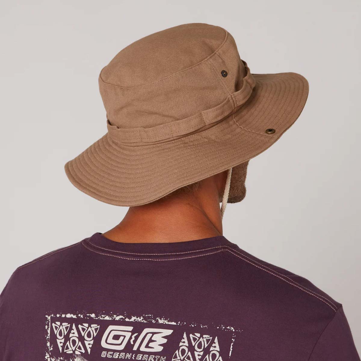 Ocean and Earth Wide Brim Hat – Petrol Blue