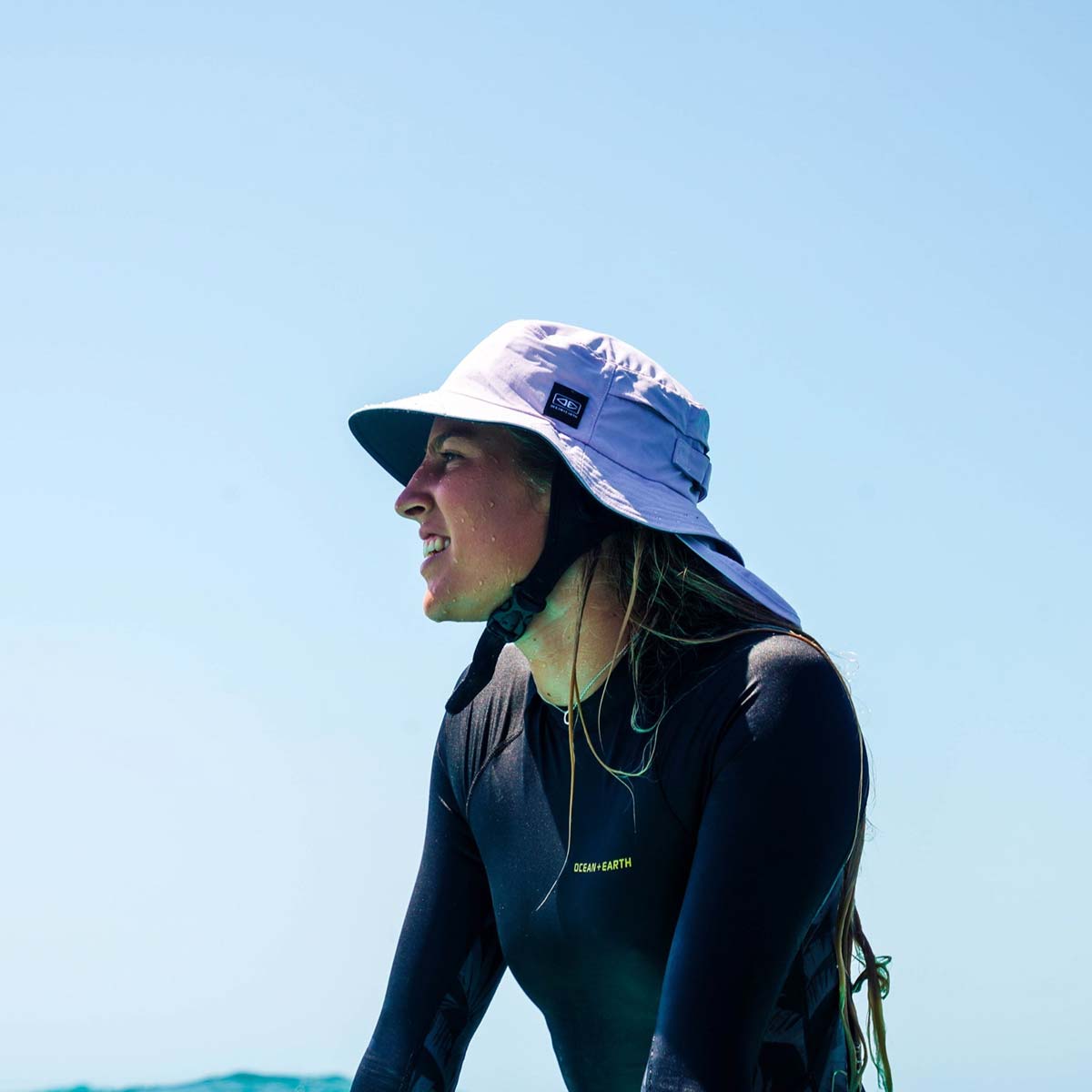 Ocean & Earth Indo Stiff Peak Surf Hat – Pale Lilac