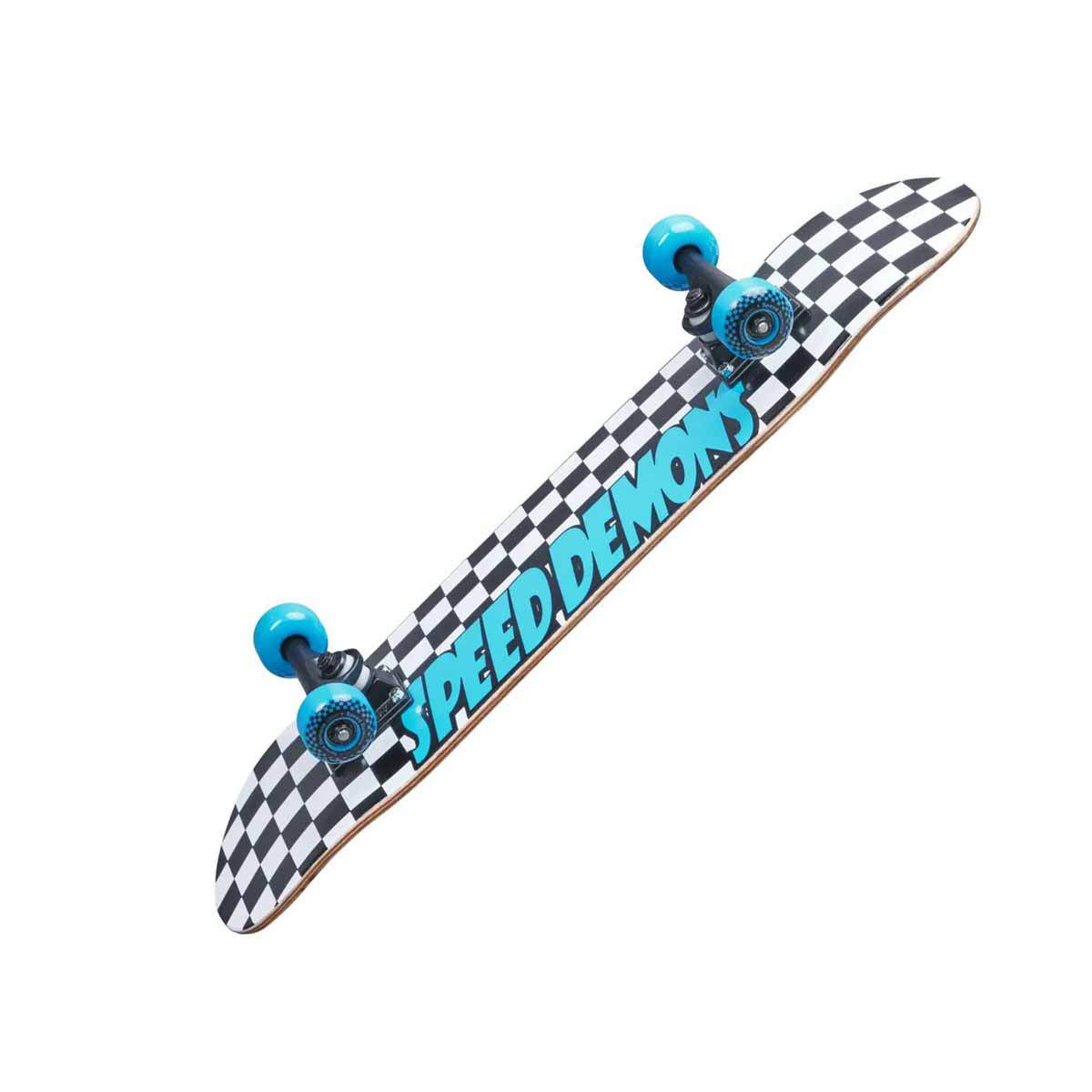 Speed Demons Checkers Black/Blue Complete Skateboard – 7.25