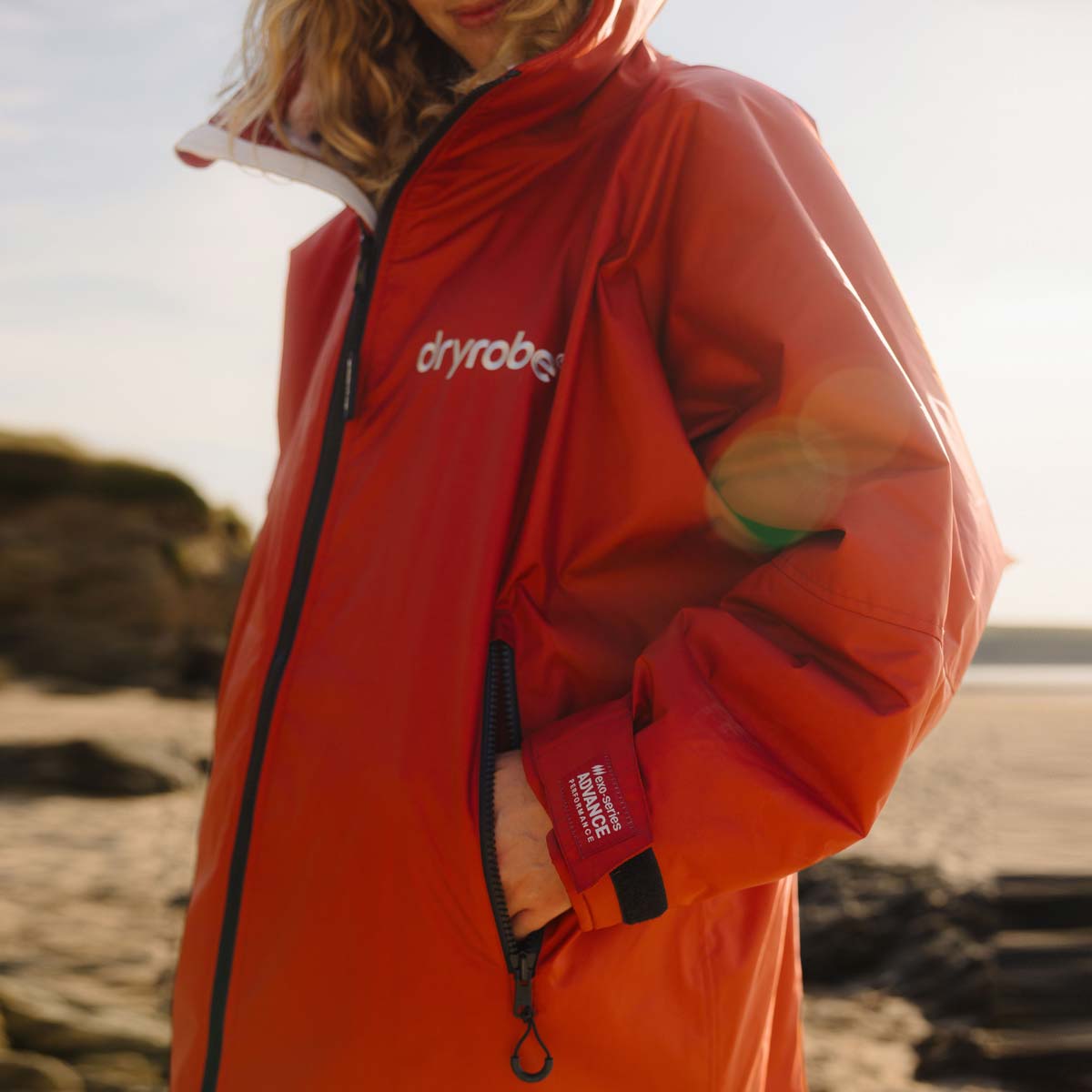 Dryrobe Advance Changing Robe Waterproof Jacket - Burnt Orange