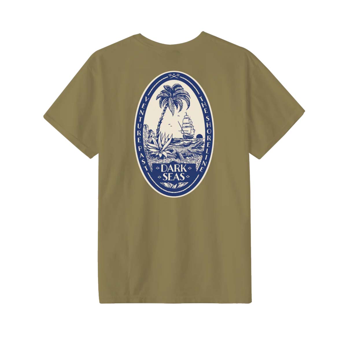 Dark Seas Embargo Pigment S/S Tee – Kelp
