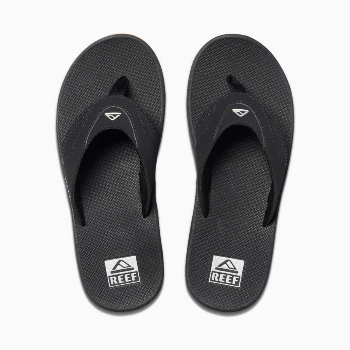 Reef Men's Fanning Flip Flops – Black/Silver