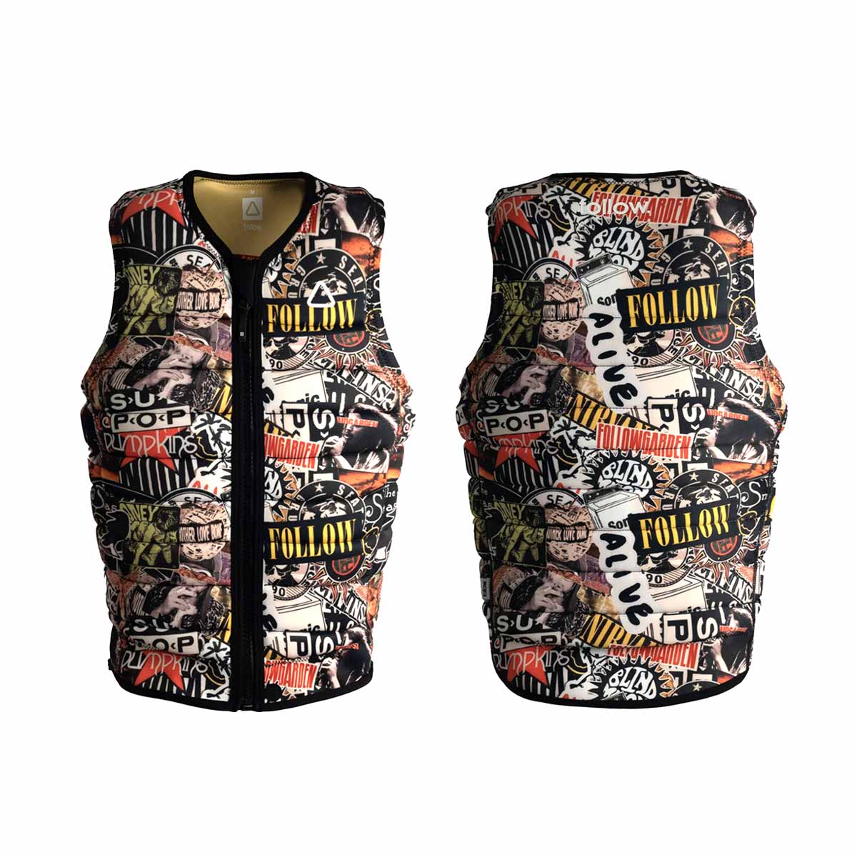 Follow Primary Heights Mens Impact Vest – Grunge