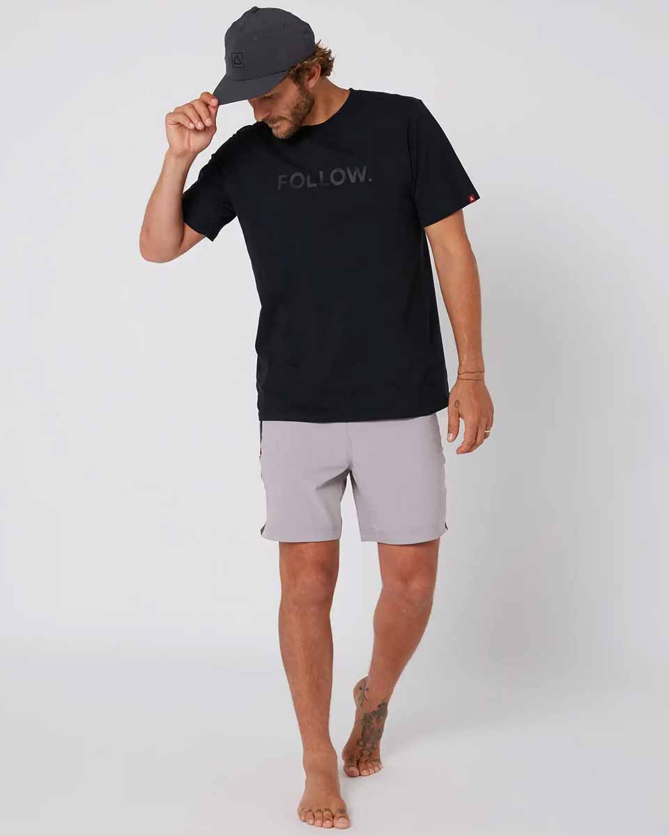 Follow Logo Tee – Black