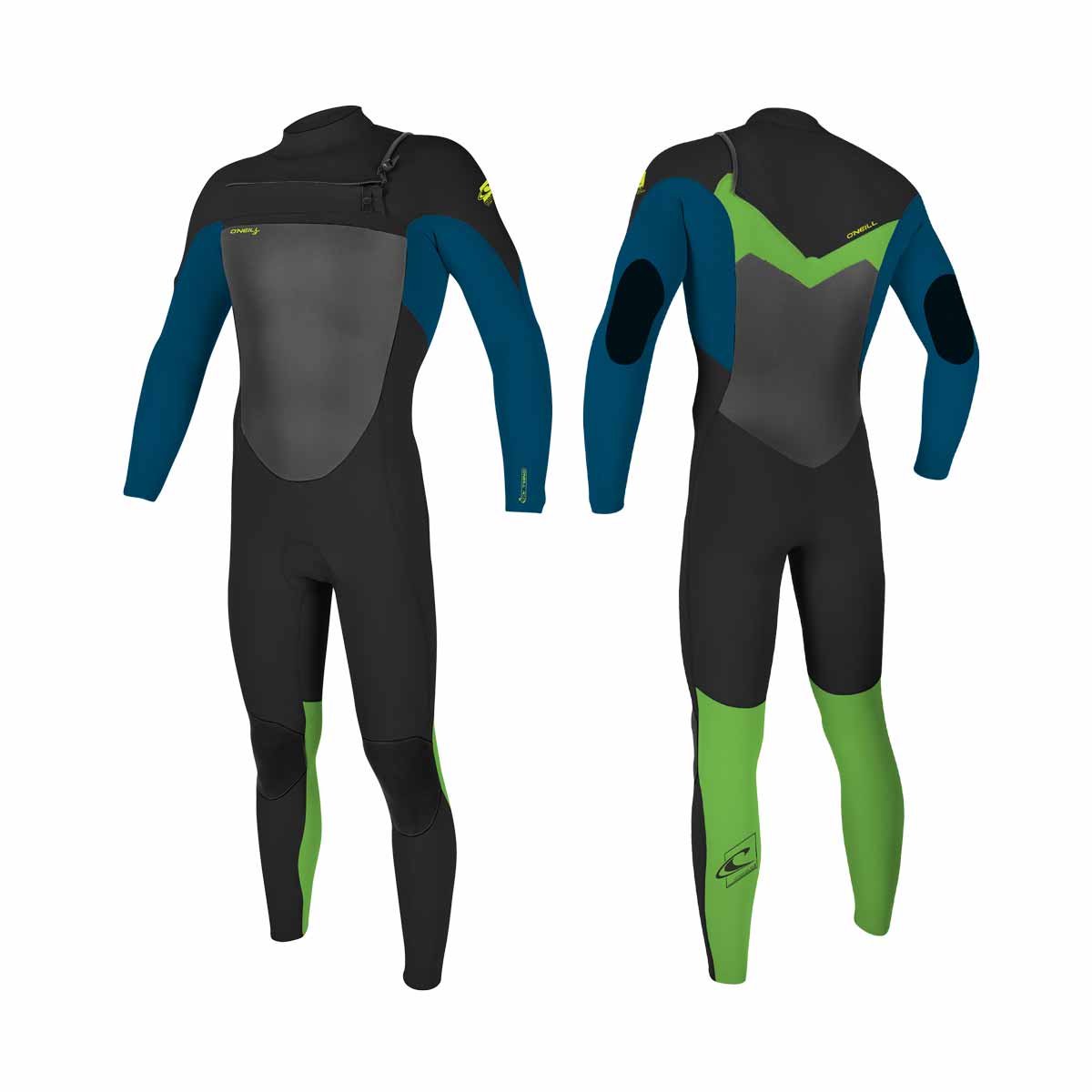 O'Neill Youth Epic CZ full 4/3 mm Wetsuit – Black/Ultrablu/Gayglo GQ9