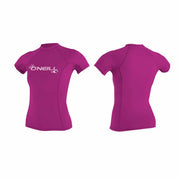 O'Neill WMS Basic Skins SS Rash Guard – Fox Pink