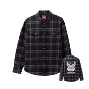 Loser Machine Step Up Woven Flannel Shirt – Black/Navy