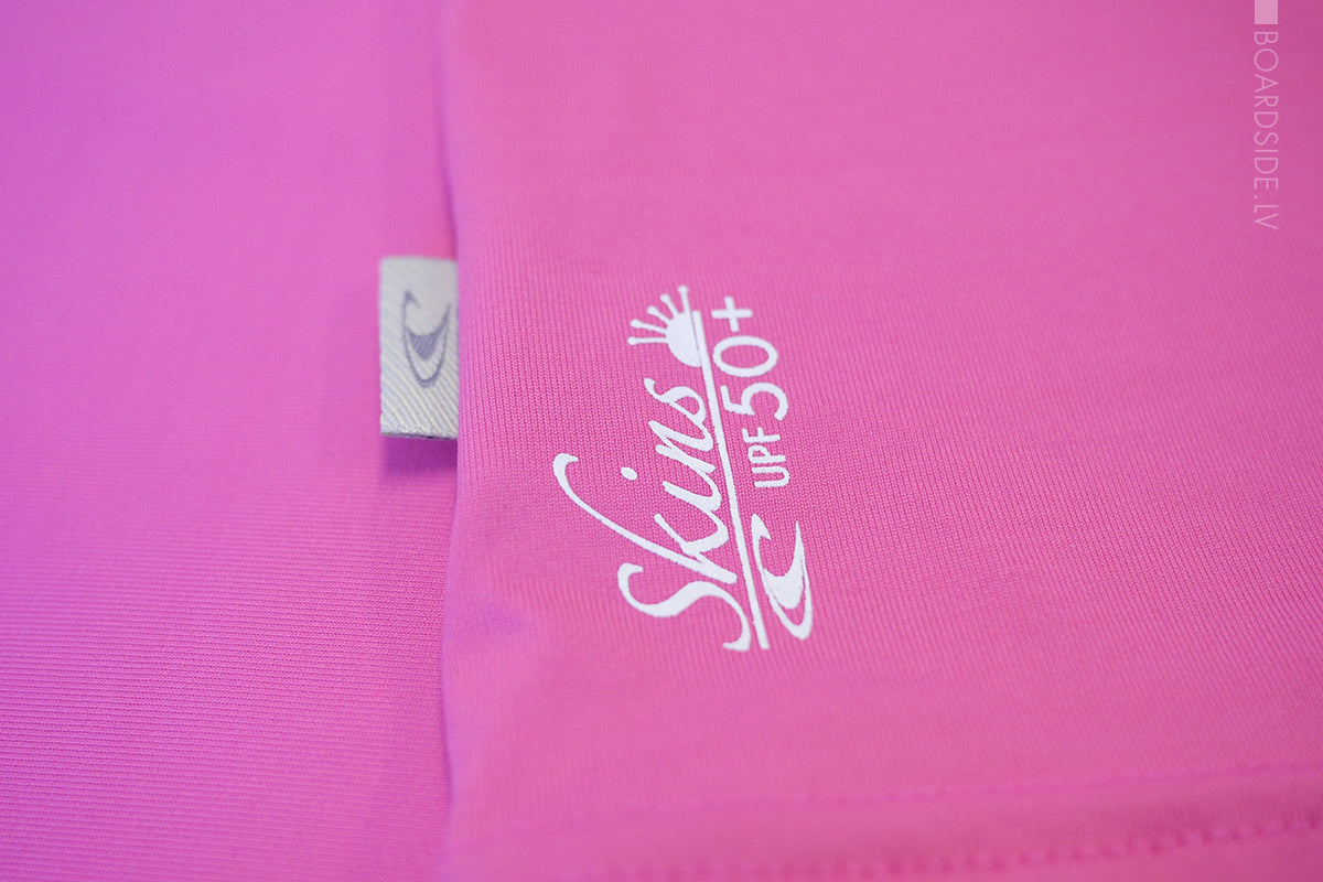 O'Neill Girls Skins SS Rash Tee meiteņu likra – rozā