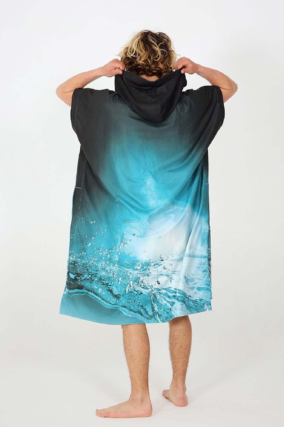 After Essentials Micro Fleece Poncho Towel – Underwater