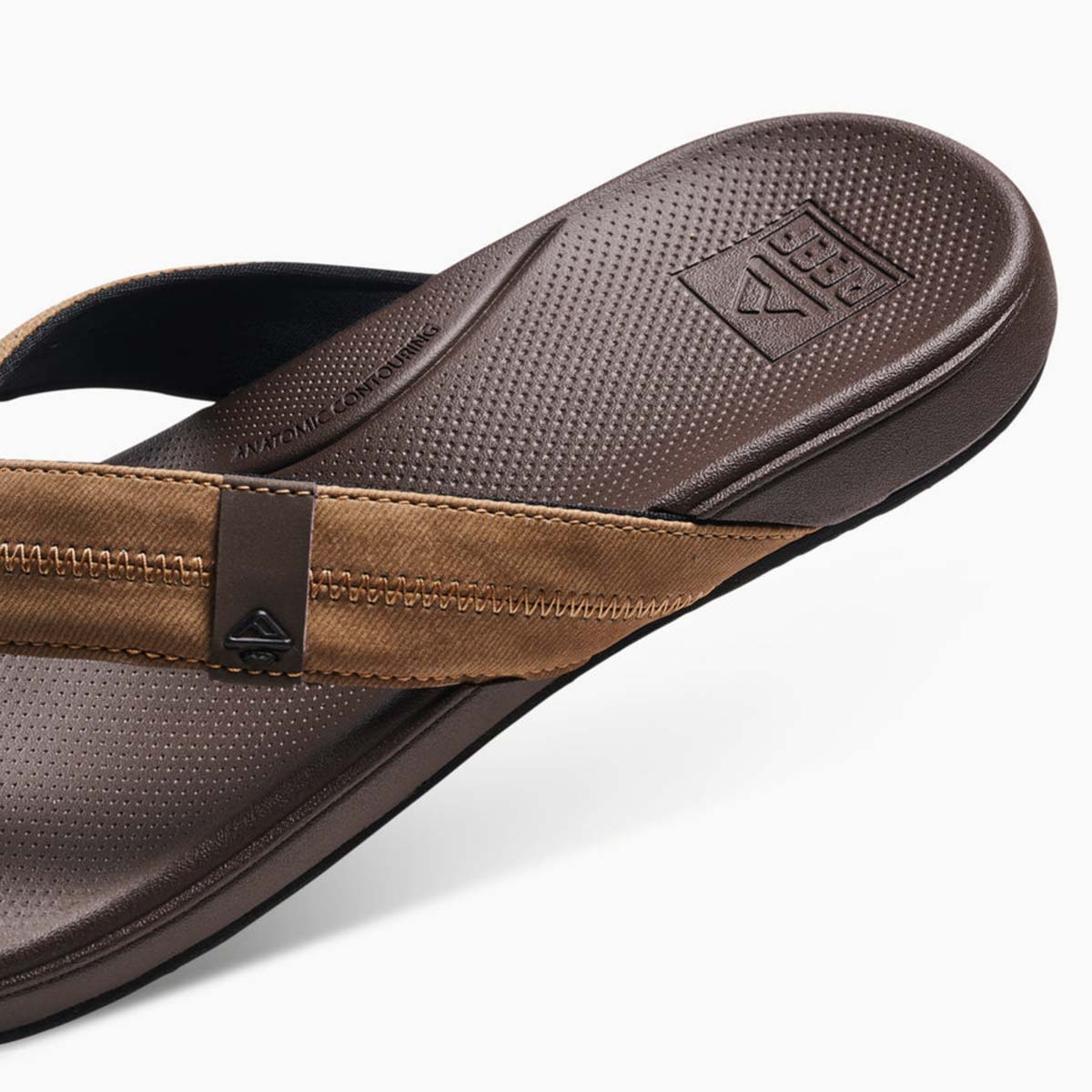 Reef Men's Cushion Phantom 2.0 Flip Flops – Brown/Tan
