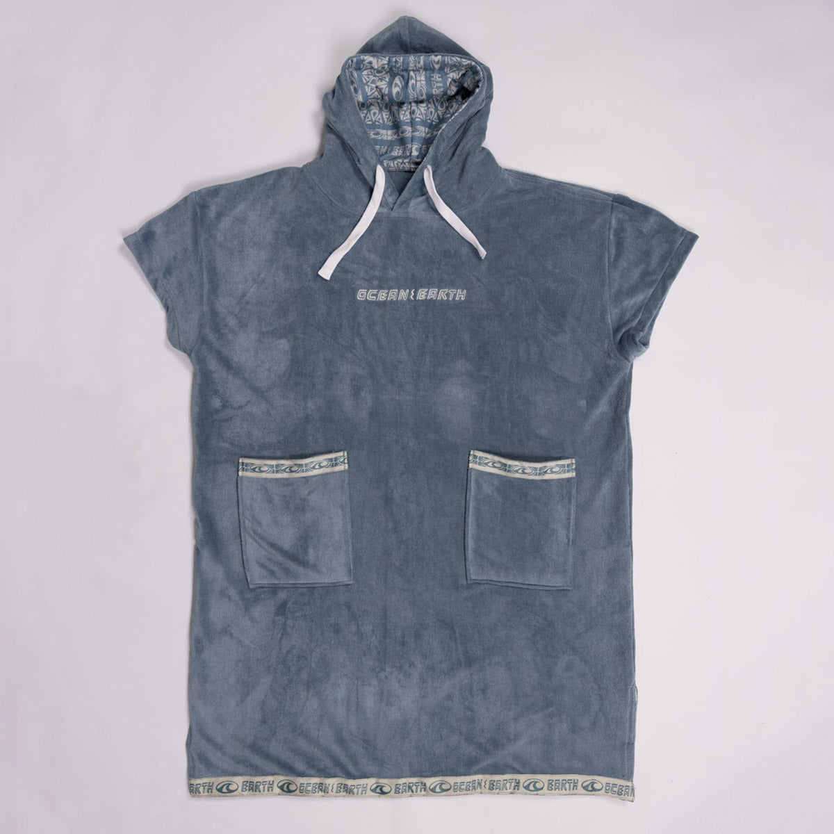 Ocean & Earth Strike Hooded Poncho – Petrol