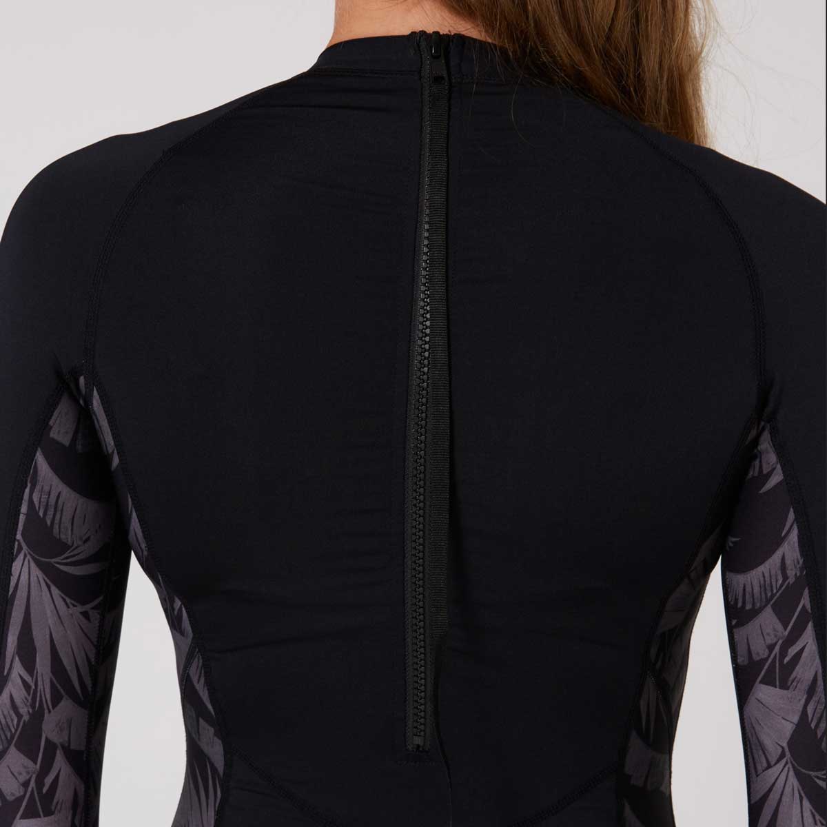 Ocean & Earth Ladies Oceana L/S Back Zip Lycra Suit – Black