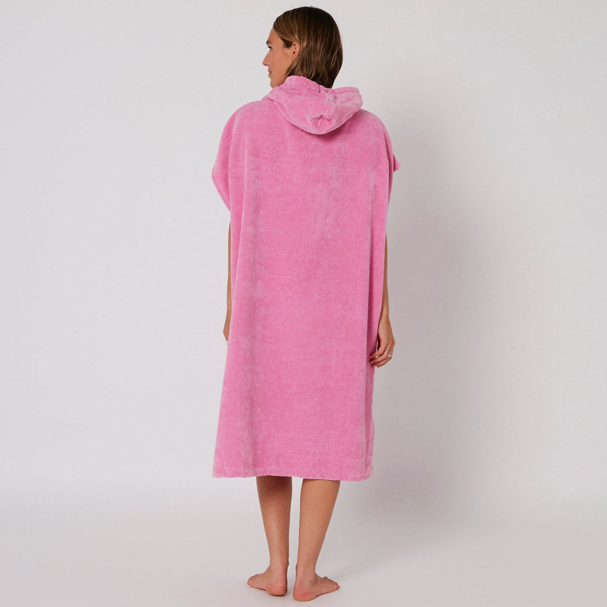 Ocean & Earth Ladies Hooded Poncho – Musk Pink