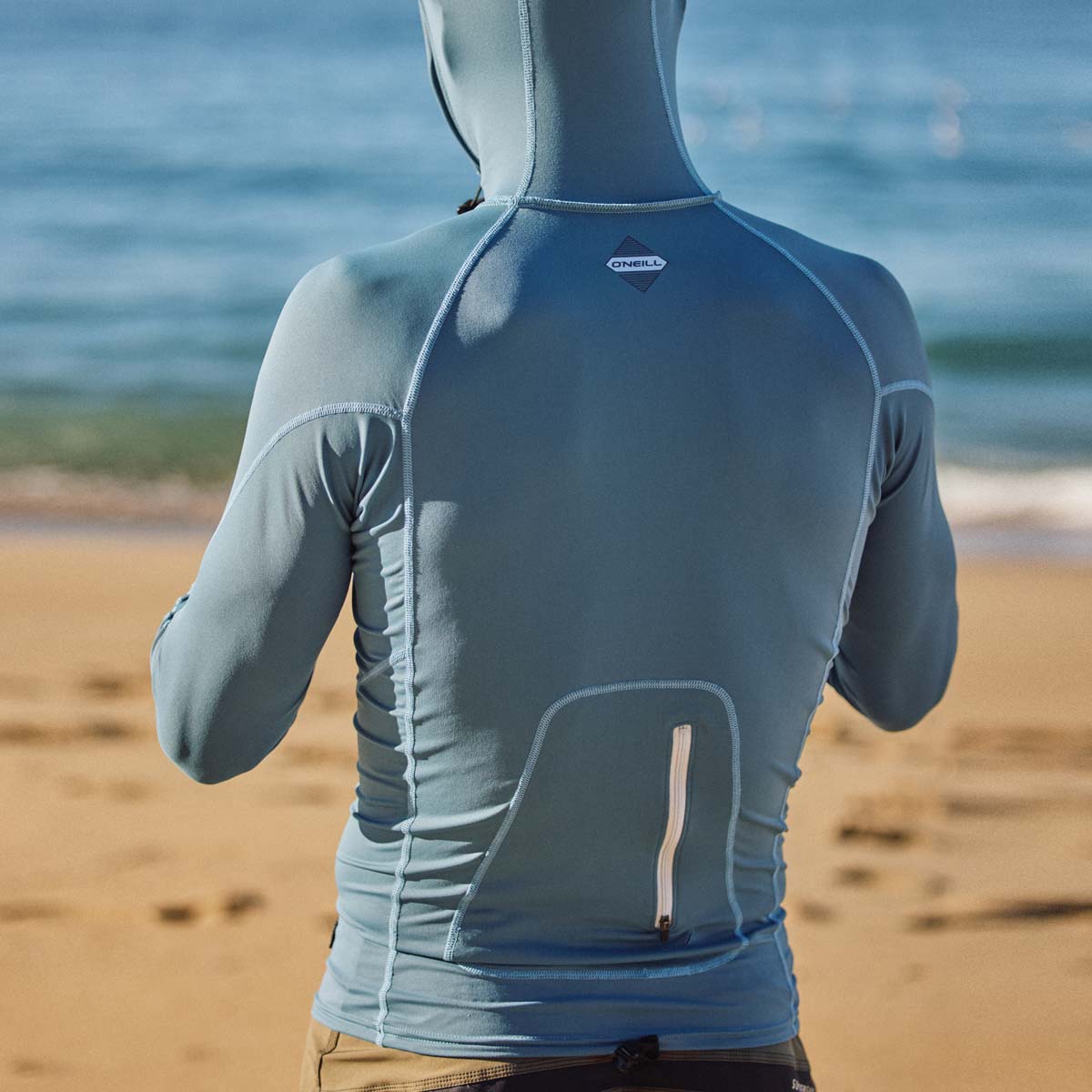 O'Neill Hyperfreak Skins L/S Rash Guard w/Hood – Chimera IR5