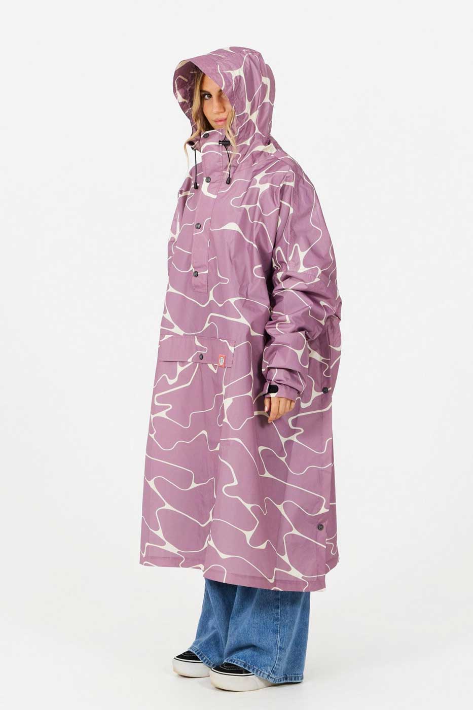 After Essentials Rain Poncho – Dusty Rose