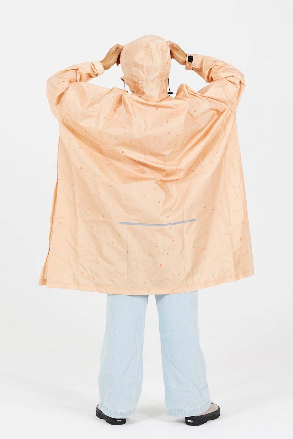 After Essentials Rain Poncho – Pink Polka Dots