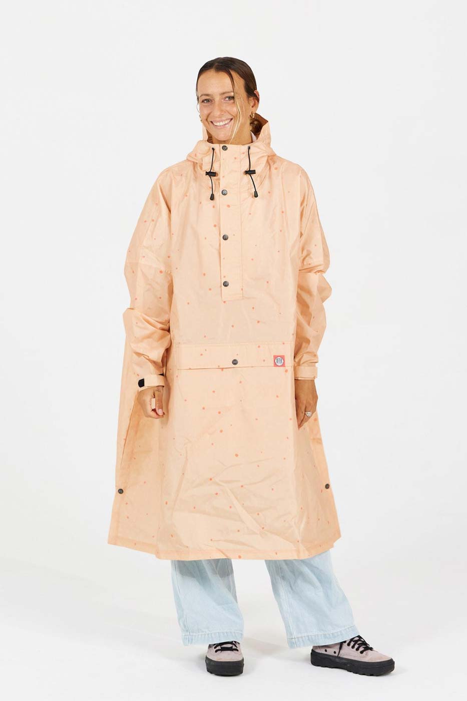 After Essentials Rain Poncho – Pink Polka Dots