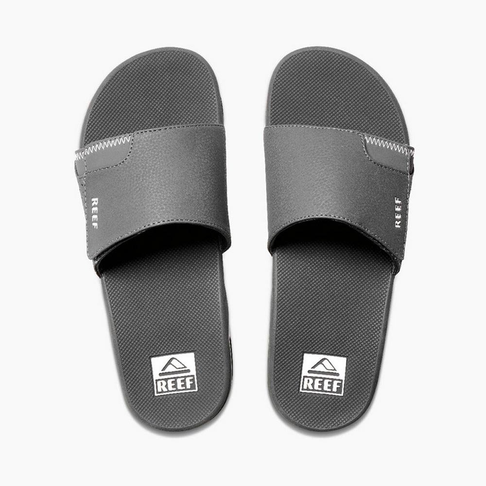 Reef Men's Fanning Slide Sandals – Black/Silver