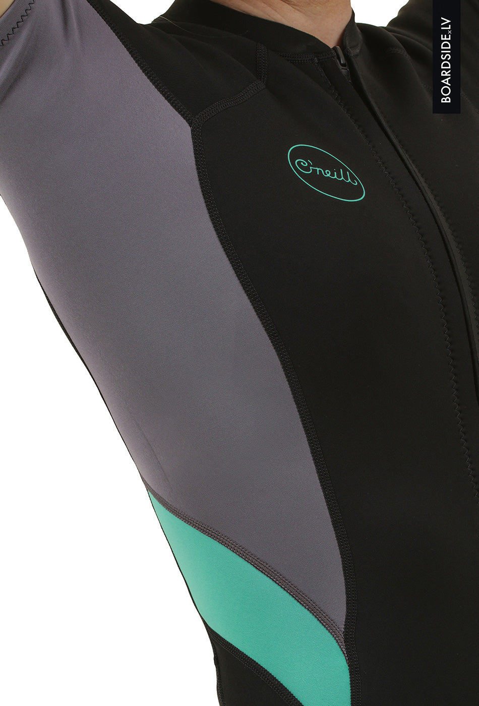 O'Neill Wms Bahia 2/1 Front Zip S/S Spring Wetsuit – Copenblu/Ptdtrpcs IL5