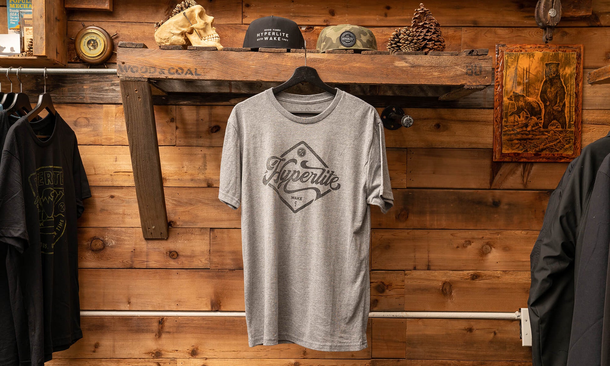 Hyperlite Surf Shop Tee – Gray Heather